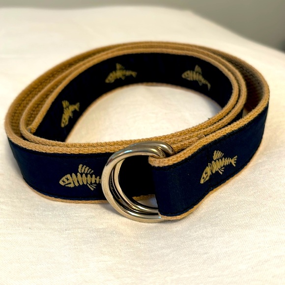 Men’s belt with fish pattern. Size XL - Picture 1 of 6